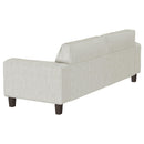  Coaster Furniture Deerhurst 509647 Upholstered Track Arm Tufted Sofa - Greige IMAGE 5