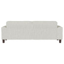  Coaster Furniture Deerhurst 509647 Upholstered Track Arm Tufted Sofa - Greige IMAGE 6