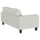  Coaster Furniture Deerhurst 509648 Upholstered Track Arm Tufted Loveseat - Greige IMAGE 7