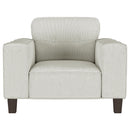  Coaster Furniture Deerhurst 509649 Upholstered Track Arm Tufted Accent Chair - Greige IMAGE 2