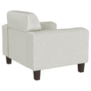  Coaster Furniture Deerhurst 509649 Upholstered Track Arm Tufted Accent Chair - Greige IMAGE 7