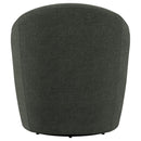  Coaster Furniture Leon 903075 Upholstered Barrel Accent Swivel Chair - Hunter Green IMAGE 6