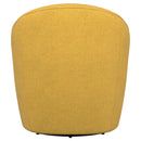  Coaster Furniture Leon 903076 Upholstered Barrel Accent Swivel Chair - Mustard Yellow IMAGE 6