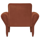  Coaster Furniture Liana 903150 Upholstered Roll Arm Accent Armchair - Rust Orange IMAGE 6