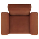  Coaster Furniture Liana 903150 Upholstered Roll Arm Accent Armchair - Rust Orange IMAGE 9