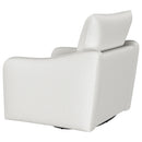  Coaster Furniture Madia 903391 Upholstered Sloped Arm Swivel Glider Chair - Vanilla IMAGE 5