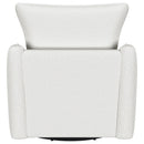 Coaster Furniture Madia 903391 Upholstered Sloped Arm Swivel Glider Chair - Vanilla IMAGE 6
