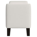  Coaster Furniture Rex 910260 Fabric Upholstered Accent Bench with Armrests - Vanilla IMAGE 4