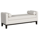  Coaster Furniture Rosie 910270 Upholstered Accent Bench with Armrests - Vanilla IMAGE 1