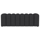  Coaster Furniture Summer 910294 Fabric Upholstered Tufted Accent Bench - Charcoal IMAGE 2