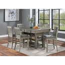  Furniture of America Anaya CM3512GY-PT Counter Height Table IMAGE 2