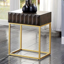  Furniture of America Augsburg CM4545WN-ST Side Table IMAGE 1