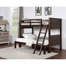  Furniture of America Stamos CM-BK658WN-TF Twin/Full Bunk Bed IMAGE 2