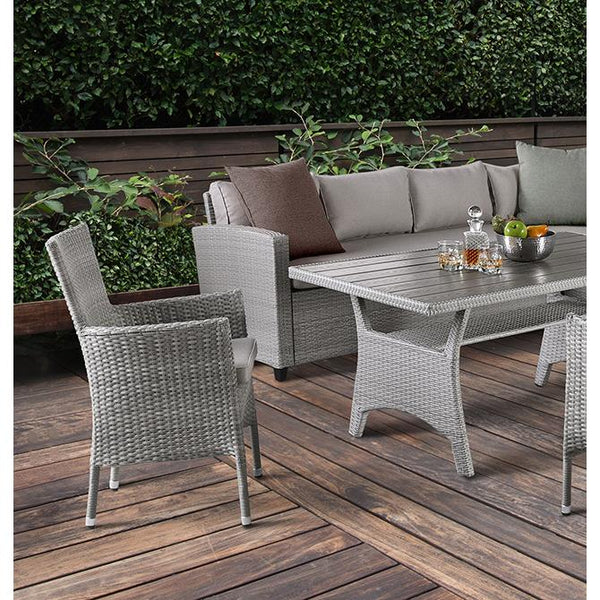  Furniture of America Shonda FM80001GG-SET+2CH 5 pc Patio Dining Set IMAGE 1