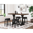  Signature Design by Ashley Valebeck D546-33 Rectangular Dining Room Counter Table IMAGE 7