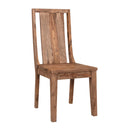  Coast2Coast Burke 62451 Set of 2 Solid Wood Curved Back Dining Side Chairs with Scoop Seat IMAGE 2