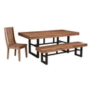  Coast2Coast Burke 62451 Set of 2 Solid Wood Curved Back Dining Side Chairs with Scoop Seat IMAGE 4