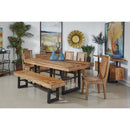  Coast2Coast Burke 62451 Set of 2 Solid Wood Curved Back Dining Side Chairs with Scoop Seat IMAGE 8