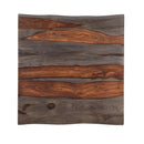  Coast2Coast Forrest 62460 Rustic Industrial Style End Table, Accent Table - Dark Solid Sheesham Wood and Iron IMAGE 8
