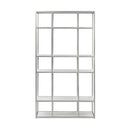  Coast2Coast 66127 White and Champagne 5 Shelf Storage Bookcase Etagere with Iron Frame IMAGE 2