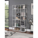 Coast2Coast 66127 White and Champagne 5 Shelf Storage Bookcase Etagere with Iron Frame IMAGE 3