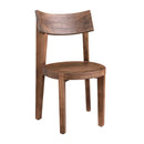  Coast2Coast Gabriel 69229 Set of 2 Solid Wood Vinegar Finish Dining Side Chairs with Round Seat and Tapered Legs IMAGE 2