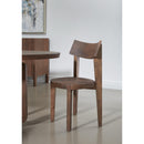  Coast2Coast Gabriel 69229 Set of 2 Solid Wood Vinegar Finish Dining Side Chairs with Round Seat and Tapered Legs IMAGE 4