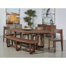  Coast2Coast Gabriel 69229 Set of 2 Solid Wood Vinegar Finish Dining Side Chairs with Round Seat and Tapered Legs IMAGE 5