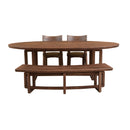  Coast2Coast Gabriel 69229 Set of 2 Solid Wood Vinegar Finish Dining Side Chairs with Round Seat and Tapered Legs IMAGE 6