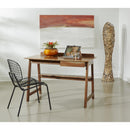  Coast2Coast Pace 69234 Classic One Drawer Writing Desk for Home Office - Warm Natural Finish IMAGE 5