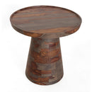  Coast2Coast Jamiel 69237 Solid Wood Accent End Table with Tray Style Top and Tapered Pedestal Base IMAGE 2