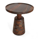  Coast2Coast Pruitt 69239 Solid Wood Accent End Table with Tray Style Top and Cork Shaped Base IMAGE 2