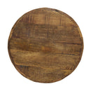 Coast2Coast Emma 69245 Eclectic Solid Wood Drum Shape Accent Stool with Chatter Marks IMAGE 5