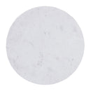  Coast2Coast Mina 69250 White Marble Topped Accent End Table with Open Marble Shelf and Gold Hour Glass Frame IMAGE 4
