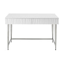  Coast2Coast Miranda 71103 Coastal 2 Drawer Writing Desk for Home Office - Glossy White IMAGE 2