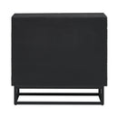  Coast2Coast Tucker 71144 2 Door Storage Cabinet with Raised Geometric Pattern - Brown and Black IMAGE 4