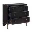  Coast2Coast Maxfield 71147 Contemporary Three Rounded Edged Door Storage Chest - Burnished Black IMAGE 3