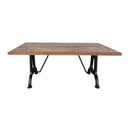  Coast2Coast Santiago 73384 Industrial Style Solid Wood and Iron Dining Table IMAGE 2