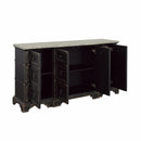  Coast2Coast Legend 76406 Voltair Distressed Black and Grey Four Door Credenza IMAGE 3