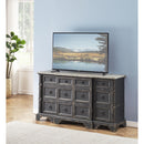  Coast2Coast Legend 76406 Voltair Distressed Black and Grey Four Door Credenza IMAGE 5