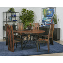  Coast2Coast Bella 77208 Industrial Style Solid Sheesham & Iron Round Dining Table - 2 Cartons IMAGE 6
