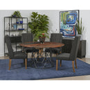 Coast2Coast Bella 77208 Industrial Style Solid Sheesham & Iron Round Dining Table - 2 Cartons IMAGE 7