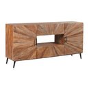  Coast2Coast Avery 77225 Sunburst Rectangle Two Door Two Drawer Credenza IMAGE 1