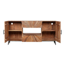  Coast2Coast Avery 77225 Sunburst Rectangle Two Door Two Drawer Credenza IMAGE 3