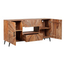  Coast2Coast Avery 77225 Sunburst Rectangle Two Door Two Drawer Credenza IMAGE 4