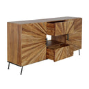  Coast2Coast Avery 77225 Sunburst Rectangle Two Door Two Drawer Credenza IMAGE 5