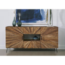  Coast2Coast Avery 77225 Sunburst Rectangle Two Door Two Drawer Credenza IMAGE 9