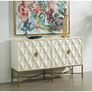  Coast2Coast Selena 77260 Modern Solid Mango Wood & Iron White Four Door Credenza IMAGE 7