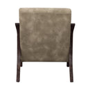  Coast2Coast Taylor 90301 Upholstered Tan Armchair with Wood Frame IMAGE 4