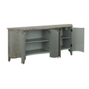  Coast2Coast Mikayla 90313 Weathered Blue-Green Four Door Credenza IMAGE 3